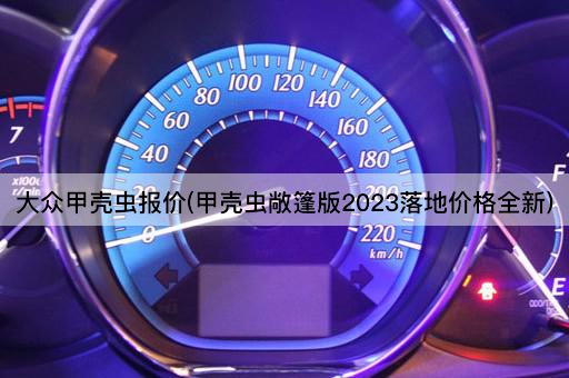 大众甲壳虫报价(甲壳虫敞篷版2023落地价格全新)