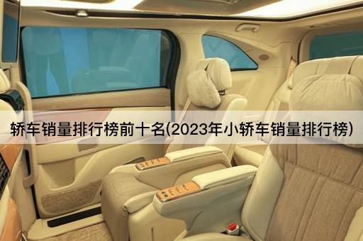 轿车销量排行榜前十名(2023年小轿车销量排行榜)