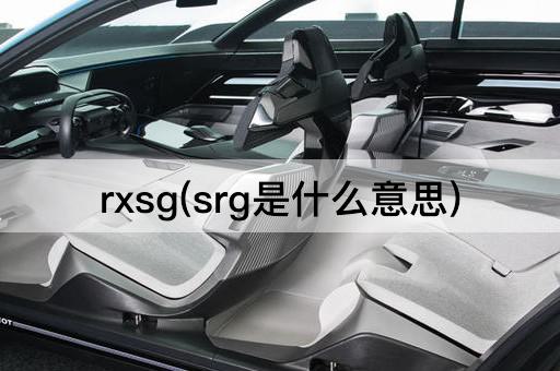 rxsg(srg是什么意思)