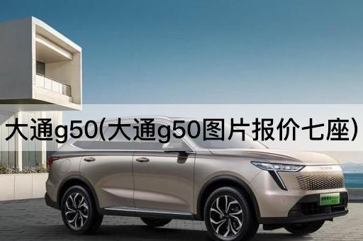 大通g50(大通g50图片报价七座)