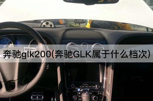 奔驰glk200(奔驰GLK属于什么档次)