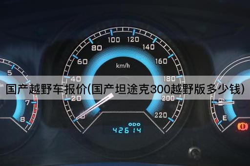 国产越野车报价(国产坦途克300越野版多少钱)