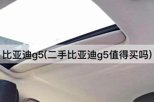 比亚迪g5(二手比亚迪g5值得买吗)