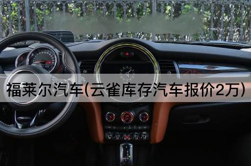 福莱尔汽车(云雀库存汽车报价2万)