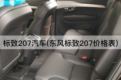 标致207汽车(东风标致207价格表)