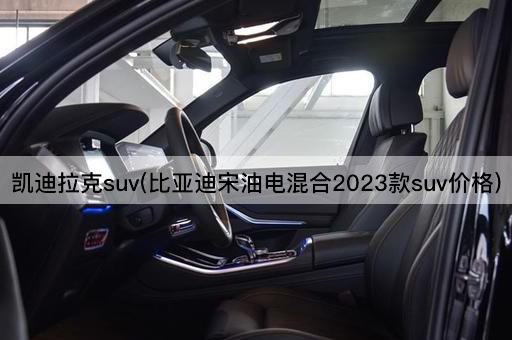 凯迪拉克suv(比亚迪宋油电混合2023款suv价格)