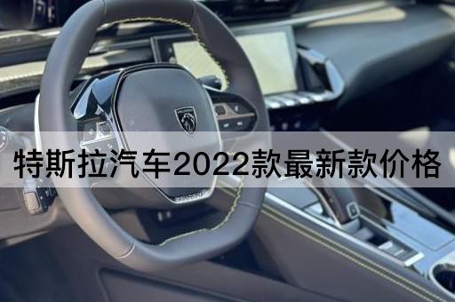 特斯拉汽车2022款最新款价格